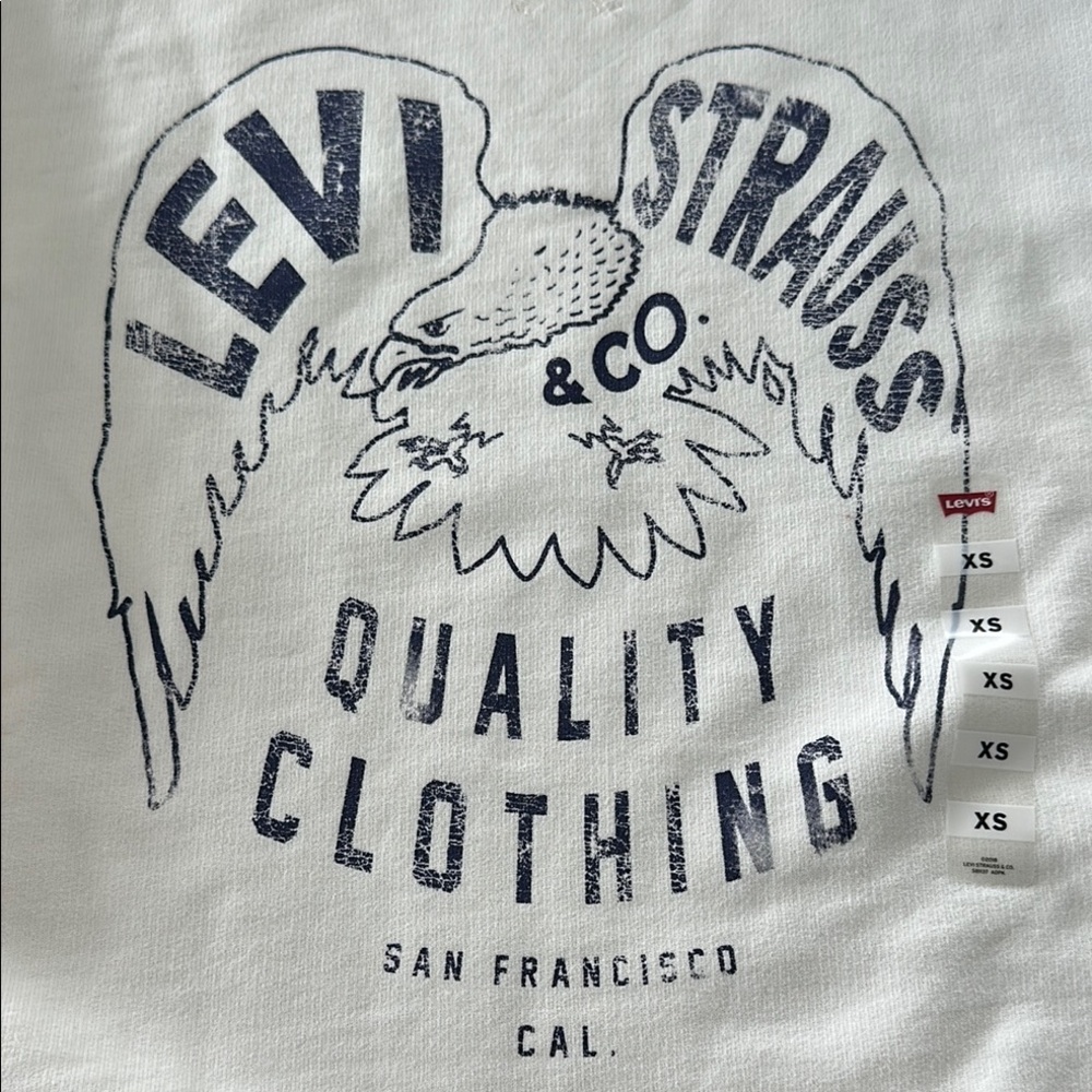 🍦NWT🍦 Size XS Levi's Cream Sweater - Picture 3 of 10